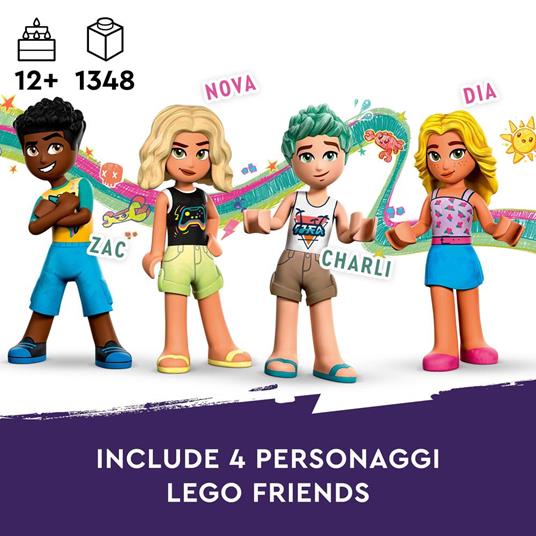 LEGO Friends 41737 Parco dei Divertimenti Marino, Luna Park con Elementi Technic, Giostra con Animali, Giochi per Bambini 12+ - 3