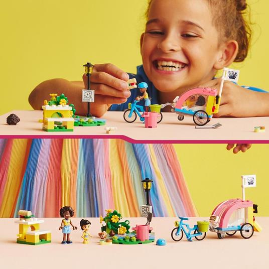 LEGO Friends 41738 Bici di Soccorso dei Cani, Giochi per Bambini con Animale Giocattolo e 2 Mini Bamboline, Idee Regalo - 2