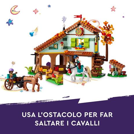 LEGO Friends 41745 La Scuderia di Autumn 2 Cavalli Giocattolo Carrozza e Accessori Fattoria con Animali Regalo per Bambini - 5