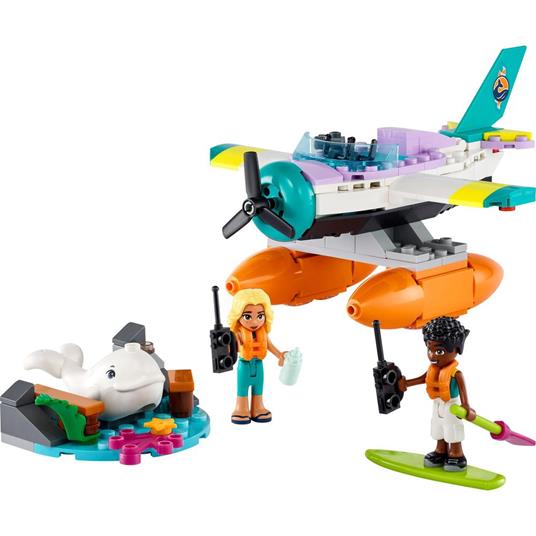 LEGO Friends 41752 Idrovolante di Salvataggio, Aereo Giocattolo Soccorso Animali con Balena e Mini Bamboline per Bambini 6+ - 8
