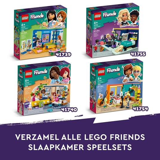 LEGO Friends 41754 La Cameretta di Leo, Set Camera da Letto a Tema Cucina e Video Making, Giochi per Bambini 6+ da Collezione - 10