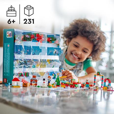 LEGO Friends 41758 Calendario dell'Avvento 2023, 24 Regali a Sorpresa con Tappetino da Gioco, Regalo di Natale per Bambini - 3