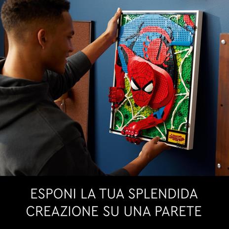 LEGO ART 31209 The Amazing Spider-Man Canvas 3D Costruibile Regalo per Adolescenti e Adulti Fan dei Fumetti e dei Supereroi - 3