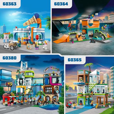 LEGO City 60363 Gelateria Giochi per Bambini 6+ anni con Carretto dei Gelati Giocattolo e 3 Minifigure Idea Regalo Set 2023 - 6