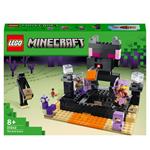 LEGO Minecraft 21242 The End Arena Playset da Battaglia con Lava Ender Drago Giocattolo e Enderman Giochi per Bambini 8+