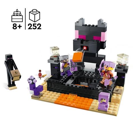 LEGO Minecraft 21242 The End Arena Playset da Battaglia con Lava Ender Drago Giocattolo e Enderman Giochi per Bambini 8+ - 3