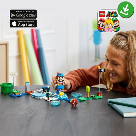 LEGO Super Mario 71415 Pack di Espansione Costume di Mario Ghiaccio e Mondo Ghiacciato, Modellino da Costruire con Tuta - 2