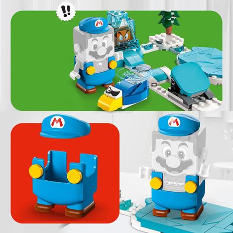 LEGO Super Mario 71415 Pack di Espansione Costume di Mario Ghiaccio e Mondo Ghiacciato, Modellino da Costruire con Tuta - 5