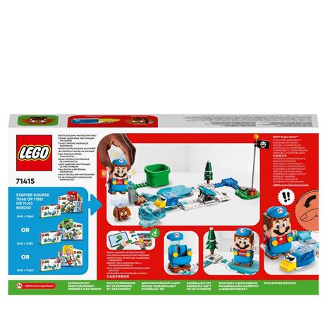 LEGO Super Mario 71415 Pack di Espansione Costume di Mario Ghiaccio e Mondo Ghiacciato, Modellino da Costruire con Tuta - 9