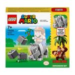 LEGO Super Mario 71420 Pack di Espansione Rambi il Rinoceronte, Figura Animale Giocattolo da Abbinare a uno Starter Pack