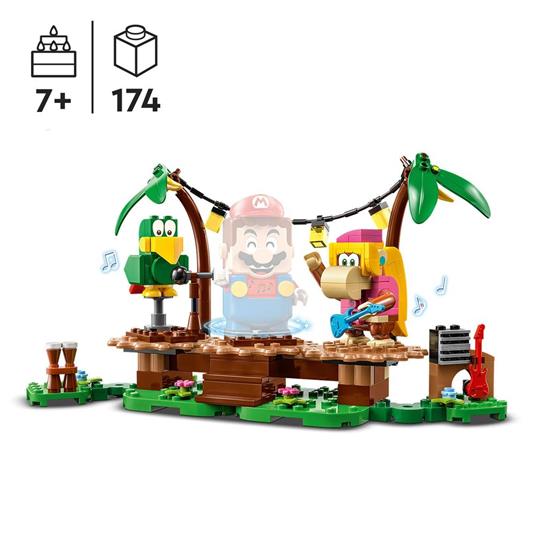 LEGO Super Mario 71421 Pack di Espansione Concerto nella Giungla di Dixie Kong con Figure di Dixie Kong e Pagal il Pappagallo - 3