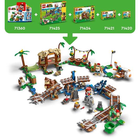 LEGO Super Mario 71421 Pack di Espansione Concerto nella Giungla di Dixie Kong con Figure di Dixie Kong e Pagal il Pappagallo - 7