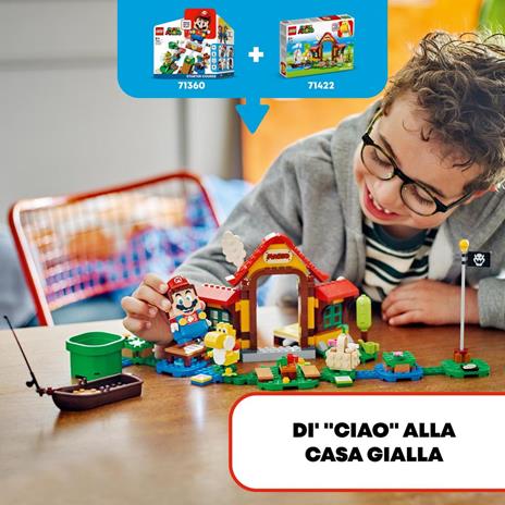 LEGO Super Mario 71422 Pack di Espansione Picnic alla Casa di Mario con Figura di Yoshi Giallo, Idea Regalo Bambini 6+ Anni - 3