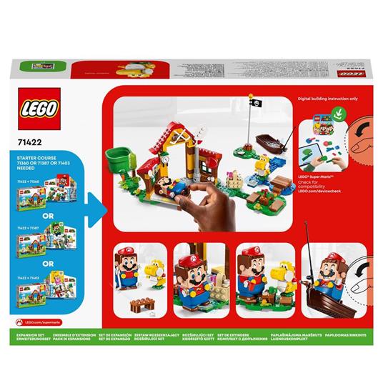 LEGO Super Mario 71422 Pack di Espansione Picnic alla Casa di Mario con  Figura di Yoshi Giallo, Idea Regalo Bambini 6+ Anni - LEGO - Super Mario -  TV & Movies - Giocattoli