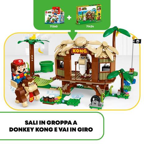 LEGO Super Mario 71424 Pack di Espansione Casa sull'Albero di Donkey Kong, Giochi per Bambini e Bambine 8+ con 2 Personaggi - 3