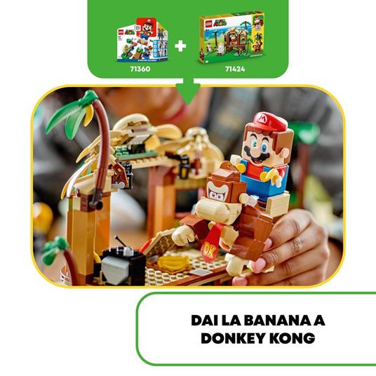 LEGO Super Mario 71424 Pack di Espansione Casa sull'Albero di Donkey Kong, Giochi per Bambini e Bambine 8+ con 2 Personaggi - 6