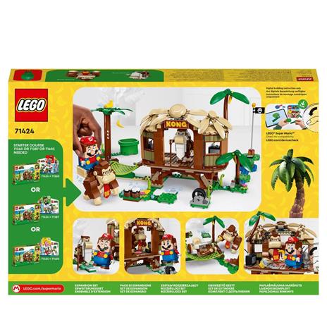 LEGO Super Mario 71424 Pack di Espansione Casa sull'Albero di Donkey Kong, Giochi per Bambini e Bambine 8+ con 2 Personaggi - 9