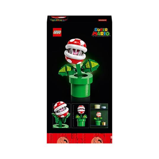 LEGO Super Mario 71426 Pianta Piranha, Personaggio Snodabile con Tubo e 2 Monete, Kit Modellismo per Adulti, Idea Regalo - 8