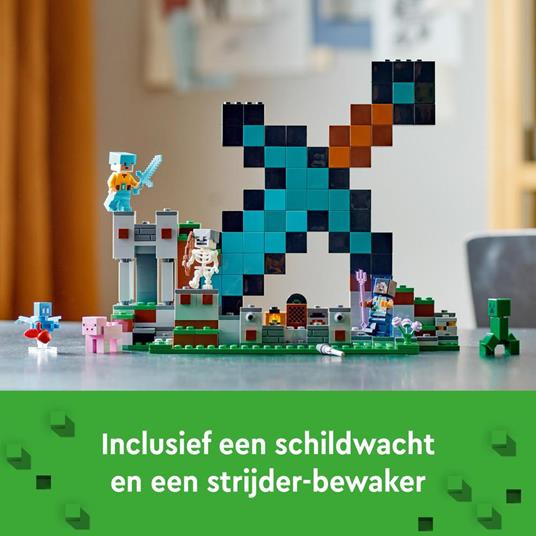 LEGO Minecraft 21244 L'Avamposto della Spada Giocattolo da Costruire con Creeper, Soldato e Scheletro, Giochi per Bambini - 8