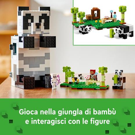 LEGO Minecraft 21245 Il Rifugio del Panda, Modellino da Costruire di Casa Giocattolo, Giochi per Bambini, Idea Regalo - 8