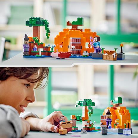 LEGO Minecraft 21248 La Fattoria delle Zucche Casa Giocattolo Costruibile Giocattoli d'Azione Regalo per Bambini e Ragazzi - 2