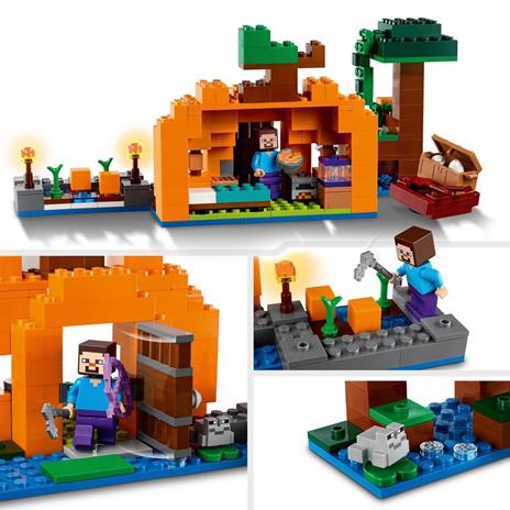 LEGO Minecraft 21248 La Fattoria delle Zucche Casa Giocattolo Costruibile Giocattoli d'Azione Regalo per Bambini e Ragazzi - 4