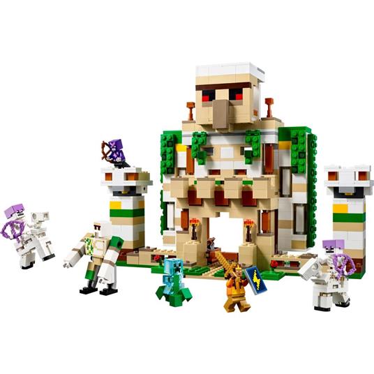 LEGO 21250 Minecraft La Fortezza del Golem di Ferro, Castello Giocattolo Costruibile, con 7 Personaggi - 8