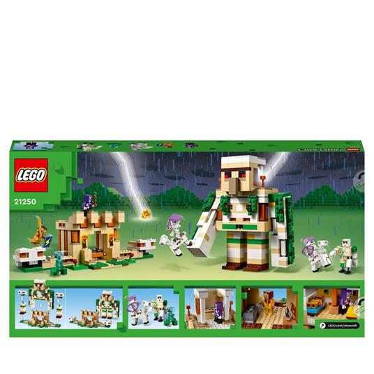 LEGO 21250 Minecraft La Fortezza del Golem di Ferro, Castello Giocattolo Costruibile, con 7 Personaggi - 9