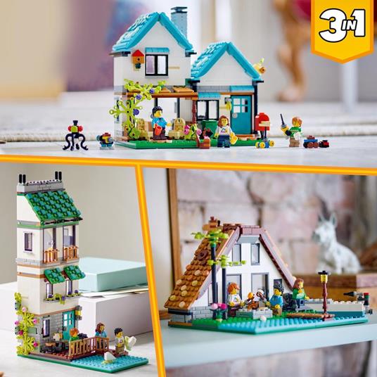 LEGO Creator 31139 Casa Accogliente, Modellino da Costruire di Case Giocattolo 3 in 1, Idea Regalo per Bambini - 6