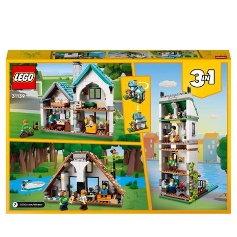 LEGO Creator 31139 Casa Accogliente, Modellino da Costruire di Case Giocattolo 3 in 1, Idea Regalo per Bambini - 8