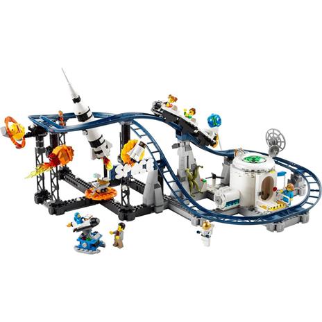 LEGO Creator 3in1 31142 Montagne Russe Spaziali o Torre a Caduta o Giostra Parco Giochi da Costruire con Mattoncini Luminosi - 7