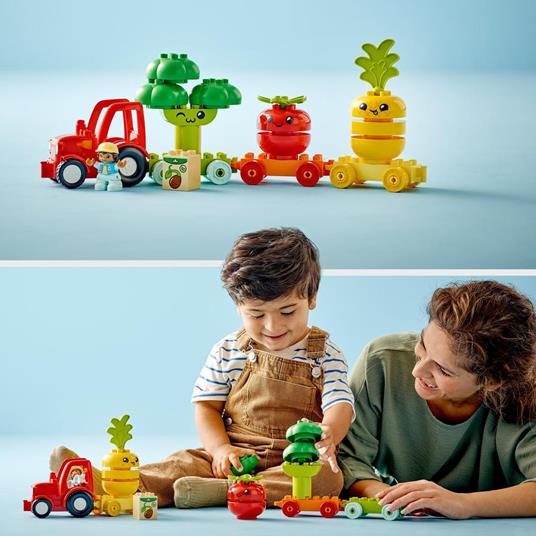 LEGO DUPLO My First 10982 Il Trattore di Frutta e Verdura, Gioco Impilabile per Bambini da 1,5 a 3 Anni, Giochi Educativi - 2