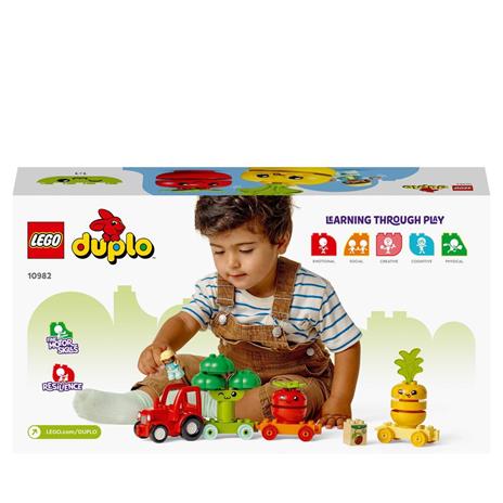 LEGO DUPLO My First 10982 Il Trattore di Frutta e Verdura, Gioco Impilabile per Bambini da 1,5 a 3 Anni, Giochi Educativi - 8