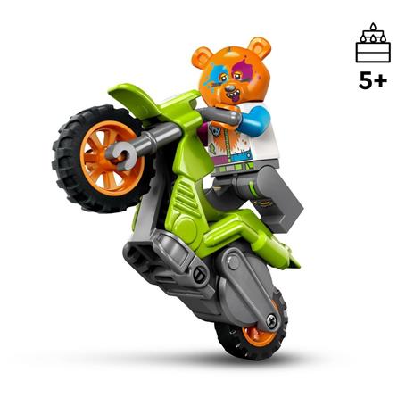 LEGO City Stuntz 60356 Stunt Bike Orso Moto Giocattolo Carica e Vai per Salti e Acrobazie Giochi per Bambini 5+ Idee Regalo - 3
