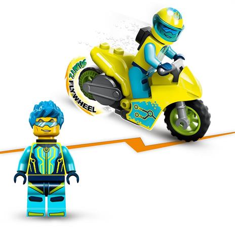 LEGO City Stuntz 60358 Cyber Stunt Bike, Moto Giocattolo Carica e Vai per Salti e Acrobazie, Giochi per Bambini dai 5 Anni - 5