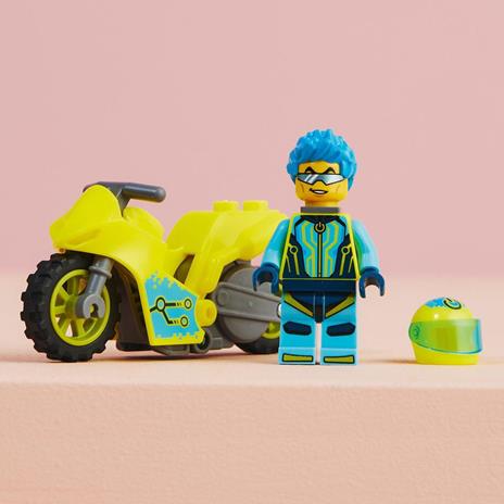 LEGO City Stuntz 60358 Cyber Stunt Bike, Moto Giocattolo Carica e Vai per Salti e Acrobazie, Giochi per Bambini dai 5 Anni - 6