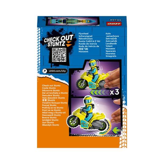 LEGO City Stuntz 60358 Cyber Stunt Bike, Moto Giocattolo Carica e Vai per Salti e Acrobazie, Giochi per Bambini dai 5 Anni - 8