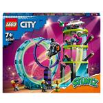 LEGO City Stuntz 60361 Stunt Riders: Sfida Impossibile, Set 3 in 1 per 1 o 2 Giocatori, 2 Moto Giocattolo, Giochi per Bambini