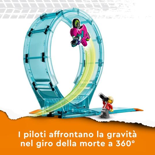 LEGO City Stuntz 60361 Stunt Riders: Sfida Impossibile, Set 3 in 1 per 1 o 2 Giocatori, 2 Moto Giocattolo, Giochi per Bambini - 3