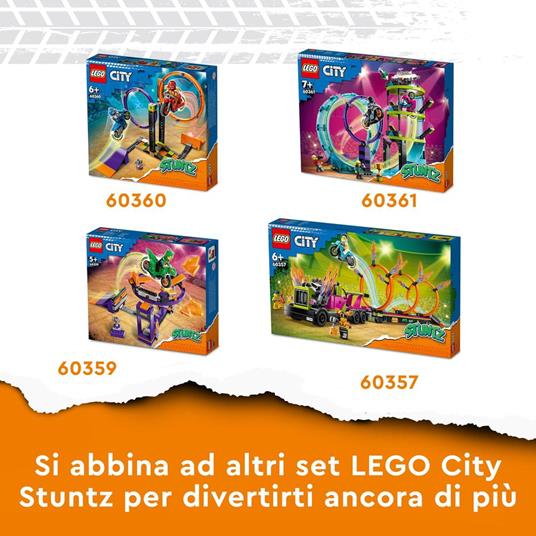 LEGO City Stuntz 60361 Stunt Riders: Sfida Impossibile, Set 3 in 1 per 1 o 2 Giocatori, 2 Moto Giocattolo, Giochi per Bambini - 7