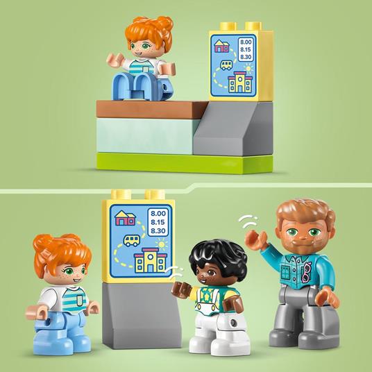LEGO DUPLO 10988 Lo Scuolabus, Gioco Educativo con Veicolo e Personaggi, Regalo Didattico per Bambini e Bambine da 2+ Anni - 5