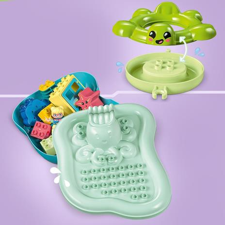 LEGO DUPLO 10989 Parco Acquatico Giochi da Bagnetto per Bambini da 2+ Anni con Isola Galleggiante Tartaruga e Stella Marina - 5