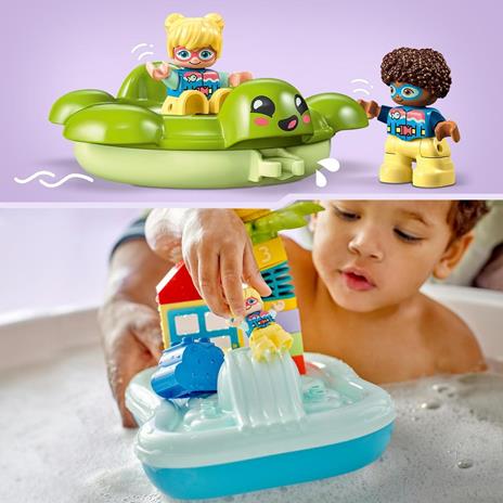 LEGO DUPLO 10989 Parco Acquatico Giochi da Bagnetto per Bambini da 2+ Anni con Isola Galleggiante Tartaruga e Stella Marina - 6