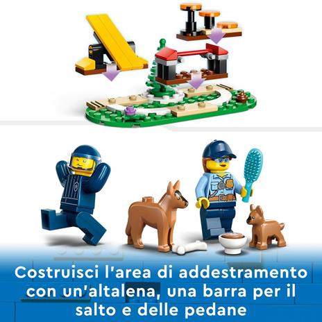 LEGO City 60369 Addestramento Cinofilo Mobile con SUV Macchina Polizia Giocattolo e Rimorchio, 2 Animali, Giochi per Bambini - 6