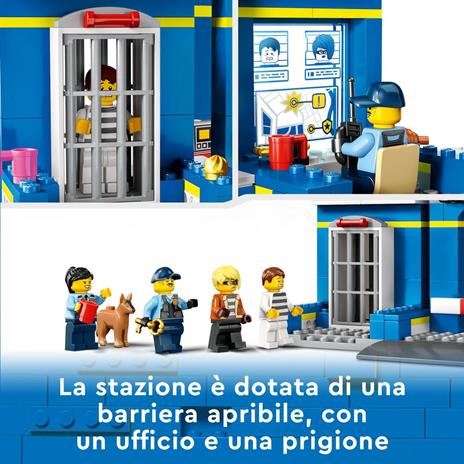 LEGO City 60370 Inseguimento alla Stazione di Polizia, Macchina e Moto giocattolo, Minifigure e Cane, Giochi per Bambini 4+ - 7