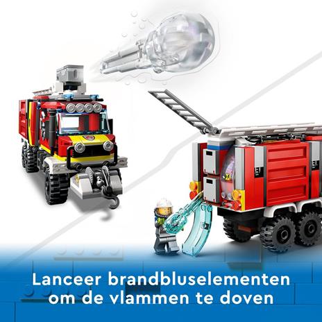 LEGO City Fire 60374 Autopompa dei Vigili del Fuoco, Unità di Comando Pompieri, Camion Giocattolo e Droni, Giochi per Bambini - 6