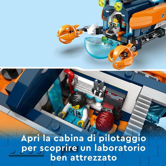 LEGO City 60379 Sottomarino per Esplorazioni Abissali Giocattolo con Drone e Relitto di Barca, Regalo per Bambini 7+ Anni - 4