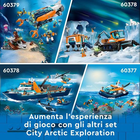LEGO City 60379 Sottomarino per Esplorazioni Abissali Giocattolo con Drone e Relitto di Barca, Regalo per Bambini 7+ Anni - 7
