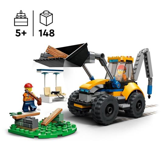 LEGO City 60385 Scavatrice per Costruzioni, Escavatore Giocattolo con  Minifigure, Giochi per Bambini e Bambine, Idea Regalo - LEGO - City Great  Vehicles - Mezzi pesanti - Giocattoli