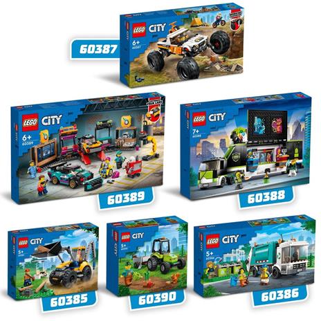 LEGO City 60385 Scavatrice per Costruzioni, Escavatore Giocattolo con Minifigure, Giochi per Bambini e Bambine, Idea Regalo - 6